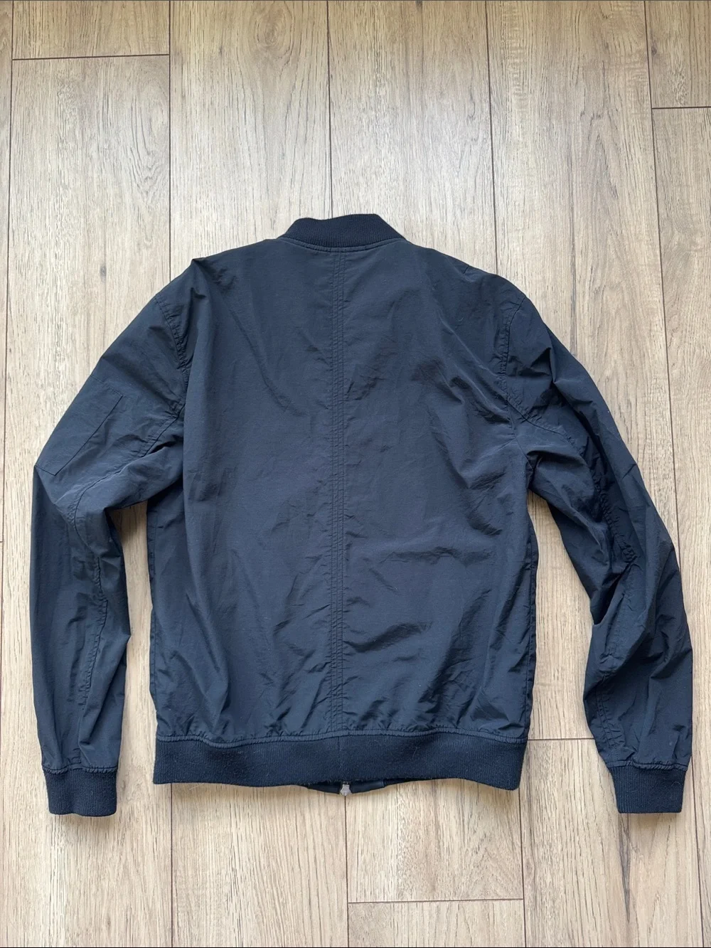 Paige Bomber Jacket Black Men’s Small Full Zip Lightweight Zippered Pockets